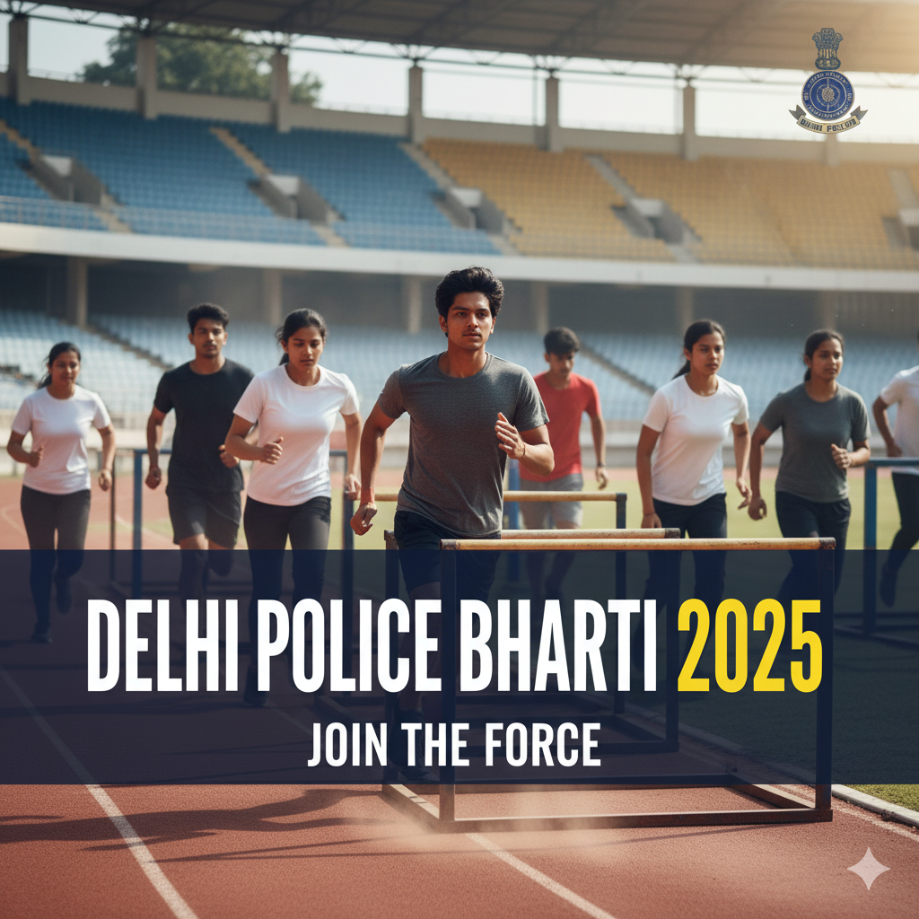 Delhi Police Constable Recruitment 2025 for over 7,500 vacancies.